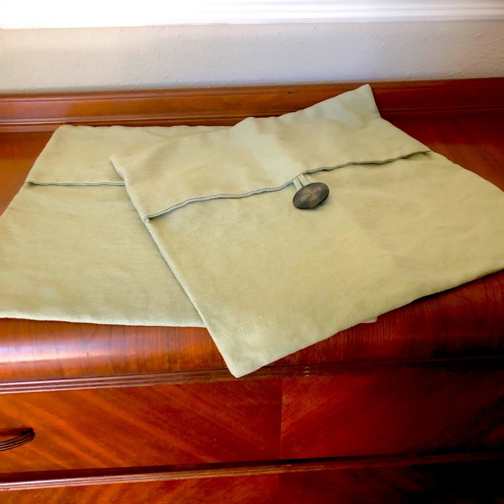 Pottery Barn linen pillow covers